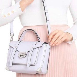 Michael Kors Manhattan Medium Leather Satchel - Lavender Mist